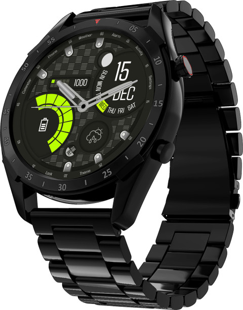 Lifelong Luxury with Metal Case Stainless-Steel Strap Smartwatch