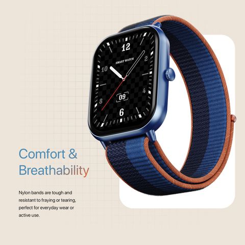 Fire-Boltt Hunter Nyluxe 2.01" HD Display Smartwatch, Midnight Blue - Image 8