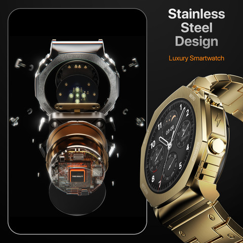 Fire-Boltt Obsidian 33.5mm (1.3 inch) AMOLED, Bluetooth Calling