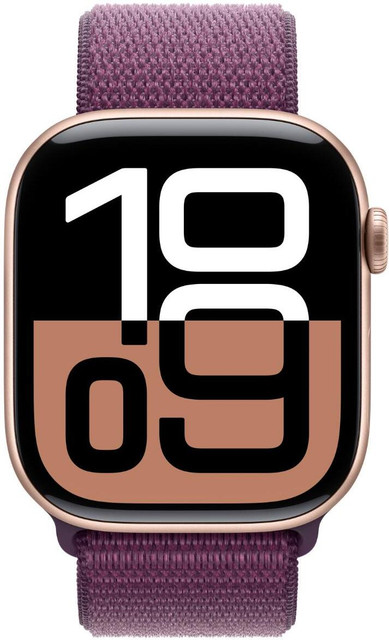 Apple Watch Series 10 GPS Cellular 46mm Rose Gold Aluminium with Plum  Sport Loop