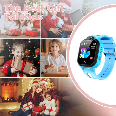ONE4TECH Kids Smart GPS Watch SOS Voice Calling Chat Camera Game Alarm for  Boys Girls Smartwatch