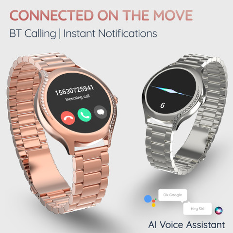 Pebble Ritz HD Display, BT Calling, Female Health, Smart Notification  Smartwatch