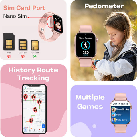 Sekyo Magic Pro 4G Calling Smartwatch for Kids GPS Voice/Video