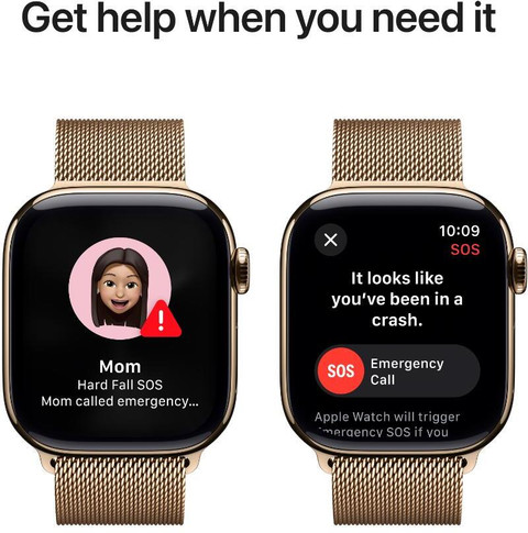 Apple Watch Series 10 GPS Cellular 42mm Gold Titanium with Gold