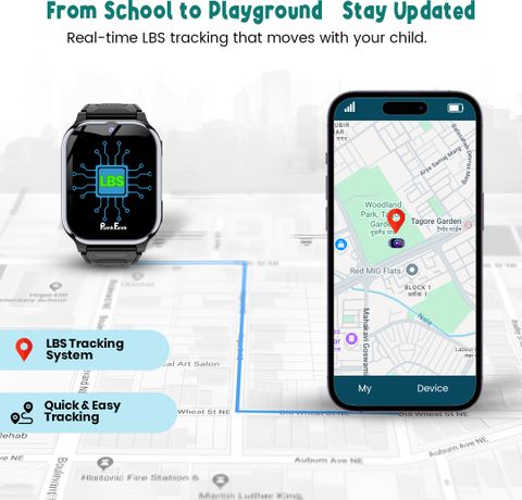 PunnkFunnk Y08 Kids Smartwatch Black with SIM Calling GPS - Image 8