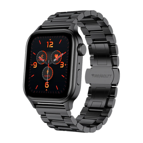 Fire-Boltt Rise Luxe 2026 Stainless Steel, 47mm (1.85) Display, Pro Games, 120+ Sports Smartwatch (Black Strap, Free Size) - Image 5