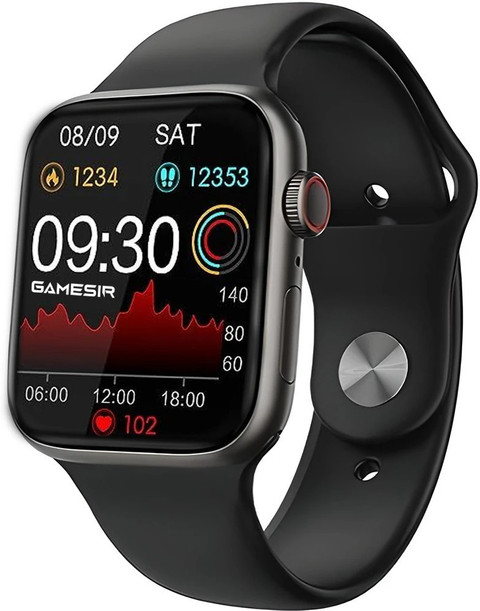 GameSir T500 Pro with Black Strep HD Display BT Calling, Fitness Tracking  Smartwatch Smartwatch