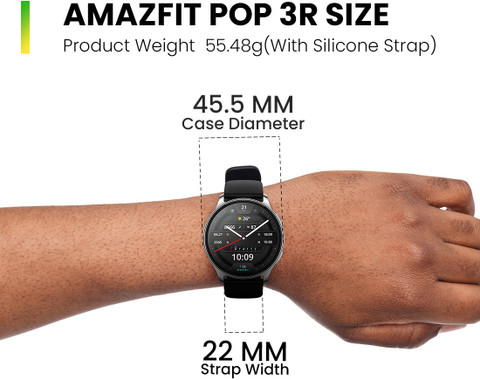AMAZFIT POP 3R Smart Watch With AMOLED Display, BT Calling