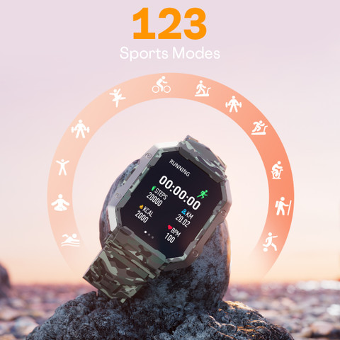 Fire-Boltt Cobra AMOLED Army Grade Build, Bluetooth Calling  with 123 Smartwatch