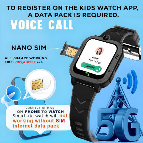 Melbon -SafeGuard Kidswatch with 4G/5G, Video Calling, And GPS Tracking  Smartwatch