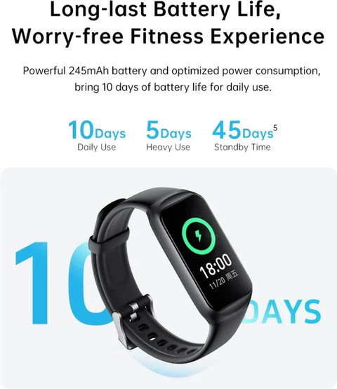 Elixora Eon Smart Fitness Band 100+ Sport Modes Health - Main Image