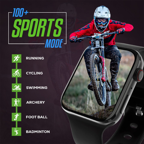 PunnkFunnk T-STORM AMOLED Display BT Calling, Social Notification,  Fitness, Health Smartwatch