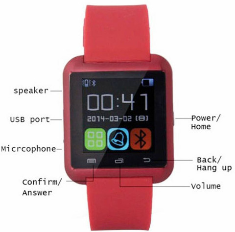 A CONNECT Z U8 Phone Watch Smartwatch Price in India - Buy A