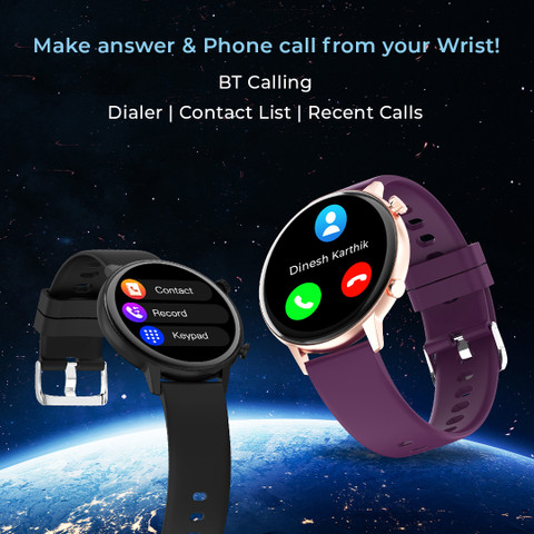 Gizmore GizFit ORBIT BT Calling with 3.3 Cm | ALWAYS-ON | 500 NITS