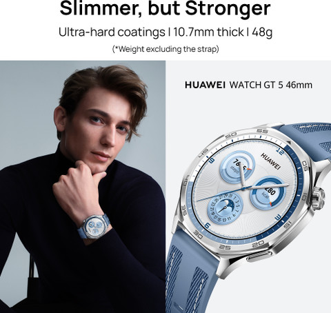 Huawei WATCH GT 46mm 14 Days Battery, Built-in maps,iOS &Android  ,Pro-level sports Smartwatch