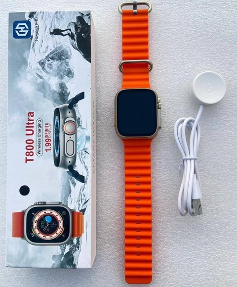 Yash Enterprises T800 Ultra Smart Watch Series 8 ORANGE Smartwatch
