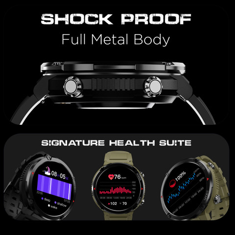 Fire-Boltt Sphere 40.6mm (1.6) Sporty Rugged Smartwatch Metal Body ...