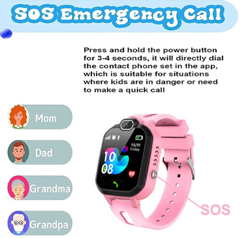 For Girls Kids Smart Watch With Calling Kids Smart Watch With SOS