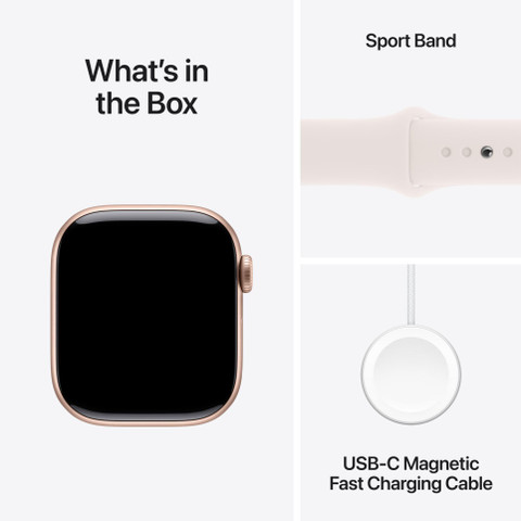Apple Watch Series 10 GPS 46mm Rose Gold Aluminium with Light