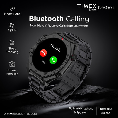 TIMEX Smart NexGen, AMOLED Display, Functional Crown, Bluetooth