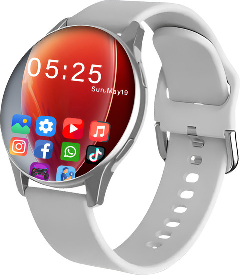 Wyltron ACTIVE Silicone Grey Smart Watch: Alloy Case and Super AMOLED  Display Smartwatch