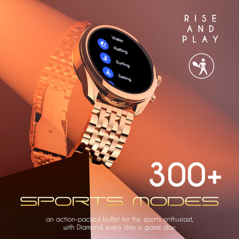 fire boltt Diamond Luxury Stainless Steel, AMOLED