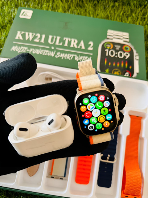 Apple Watch Series Smartwatch Con Airpods FALAKX 10 In Combo