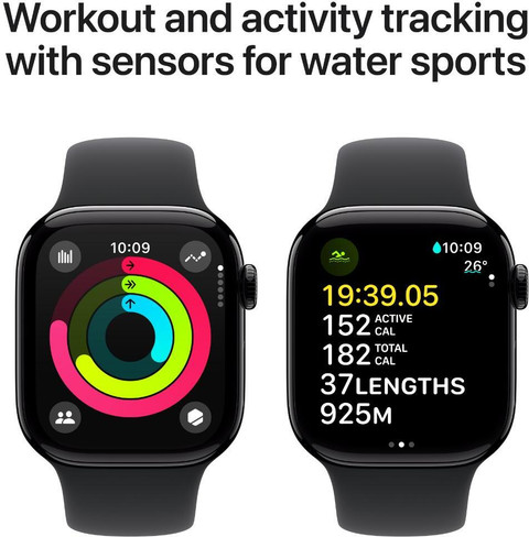 Apple Watch Series 10 GPS 46mm Jet Black Aluminium with