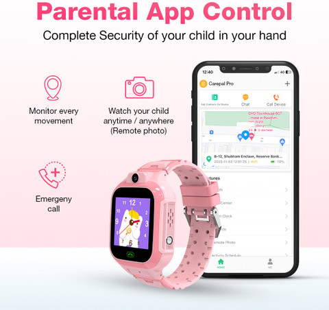 Sekyo Carepal Pro Kids Smart watch with Video Call, Live GPS