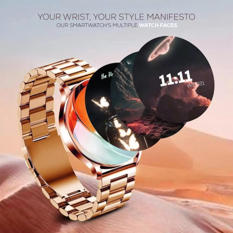 Melbon Active Rose Gold Dila And Strap AMOLED Display