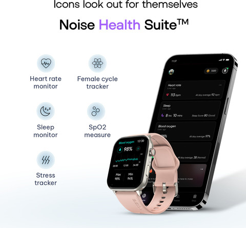 Noise Icon with AI Watch Faces, AI Search, AMOLED, Upto 10