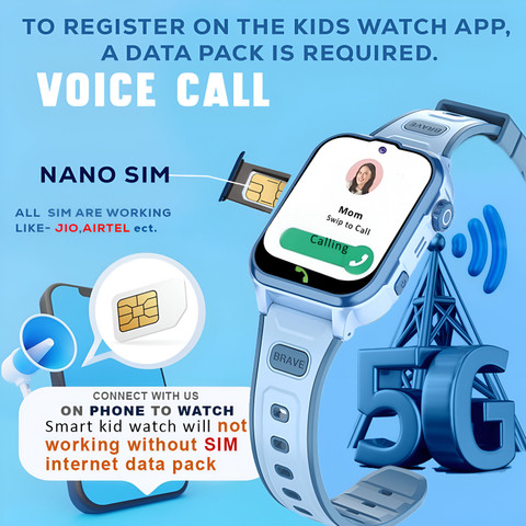 Jam Tangan Kids Wifi Watch 4G Kids Smart Watch Untuk Mainan Anak