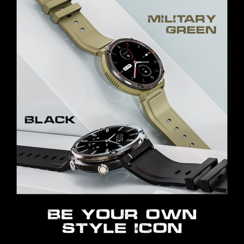 Fire-Boltt Sphere 40.6mm (1.6) Sporty Rugged Smartwatch Metal Body ...