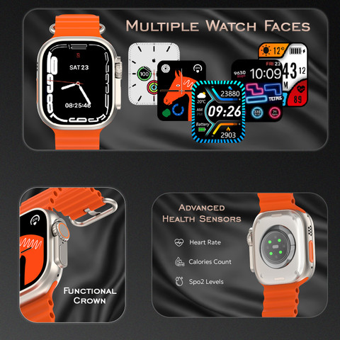 TEMPT Verge Pro Bluetooth Calling Smart Watch,functional Crown,9 Days  Battery life Smartwatch