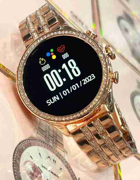 sweetex Rose Gold Smart Watch Bluetooth Calling Activity Tracking