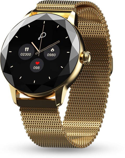 Pebble Vienna Women HD Display,Diamond Cut Design, BT