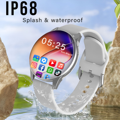 Wyltron ACTIVE Silicone Grey Smart Watch: Alloy Case and Super