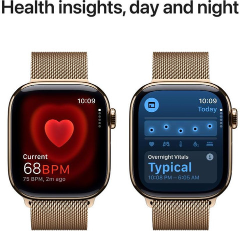 Apple Watch Series 10 GPS Cellular 42mm Gold Titanium with Gold