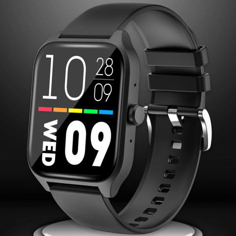 Nervfit Pulse, TrueColor+ HD Display, Fitness, HR, BP Tracker, BT Calls, Stylish Smartwatch