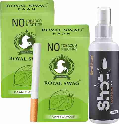 ROYAL SWAG Herbal Cigarettes PAAN Flavoured(20 Sticks) and Anti Addiction  Shot 100 ml Smoking Cessations Price in India - Buy ROYAL SWAG Herbal  Cigarettes PAAN Flavoured(20 Sticks) and Anti Addiction Shot 100