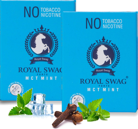 mint and tobacco ROYAL SWAG Mint Cigarette Flavoured Tobacco-Free Nicotine-Free Smoke Stick  Smoking Cessations Price in India