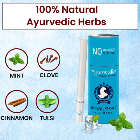 herbs to help quit smoking tobacco ROYAL SWAG Ayurvedic & Herbal Cigarette, Mint Flavour Smoke Tobacco Free  Cigarettes with Shot Helps in Quit Smoking - (20 Sticks, Shot -1) Smoking  Cessations Price in India