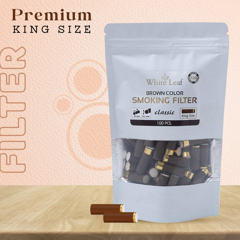 cigarette filter flipkart White Leaf King Size Smoking Filters (24 MM*7 MM Filter) 100 Filters/Pack  Smoking Cessations Price in India