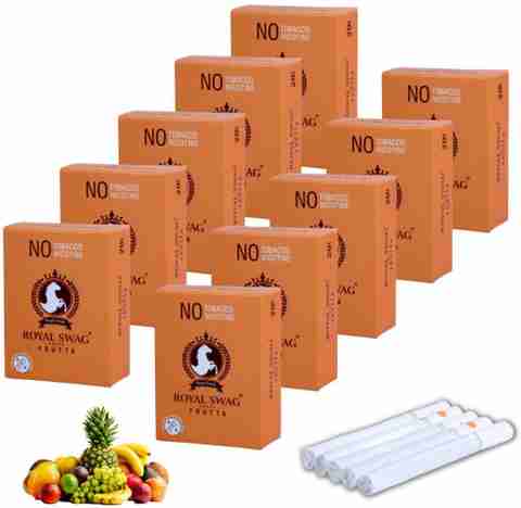 cigarette fruit ROYAL SWAG Herbal Cigarette Fruit/Frutta Flavour NO Nicotine NO Tobacco -  Smoking Cessation Smoking Cessations Price in India - Buy ROYAL SWAG Herbal Cigarette  Fruit/Frutta Flavour NO Nicotine NO Tobacco