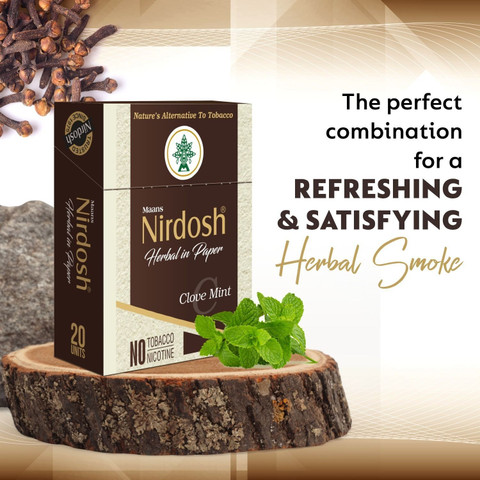 what is herbal tobacco Nirdosh Herbal Smoke (pack of 1) Smoking Cessations Price in India