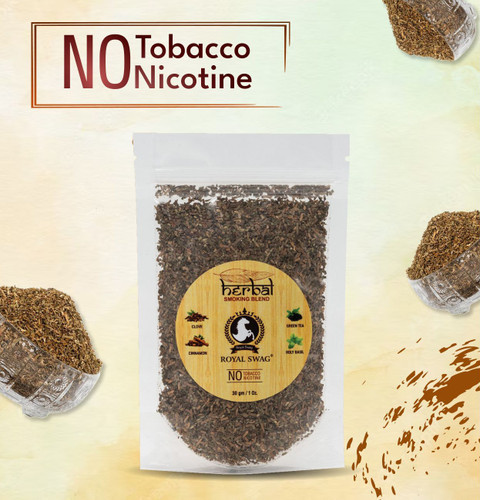 ROYAL SWAG Tobacco & Nicotine Free Smoking Mixture With 100% Natural Herbal  Smoking Blend Smoking Cessations Price in India