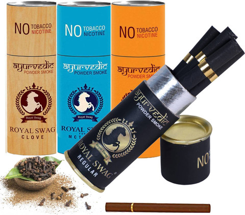 ROYAL SWAG Herbal Cigarette Tobacco Nicotine Free Regular, Clove