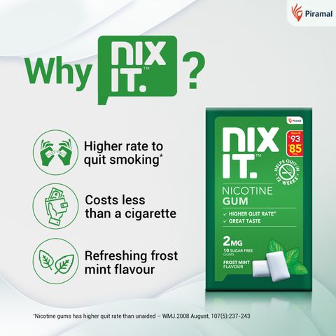 cigarette quitting gum Nicorette® - Fruit 2mg, 105's To improve your chances of success H-E-B InControl Fruit Wave Stop