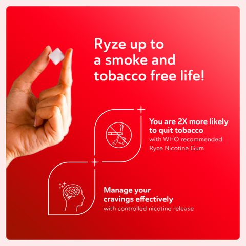 Ryze 2mg Cola Flavor Nicotine Gum, Pack of 9 - Image 6