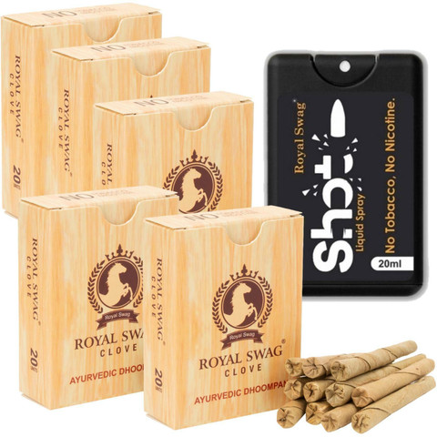 ROYAL SWAG Herbal Long Bidi With Nicotine & Tobacco Free 20 ml Shot Helps  in Quit Smoking Smoking Cessations Price in India